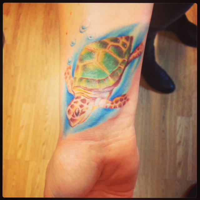 Tatuering-Sköldpadda