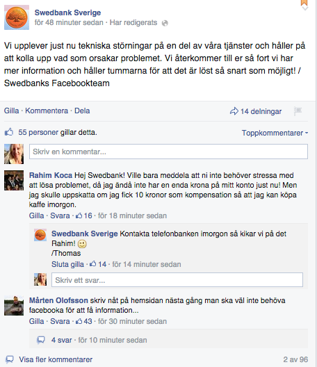 Swedbank - Facebook